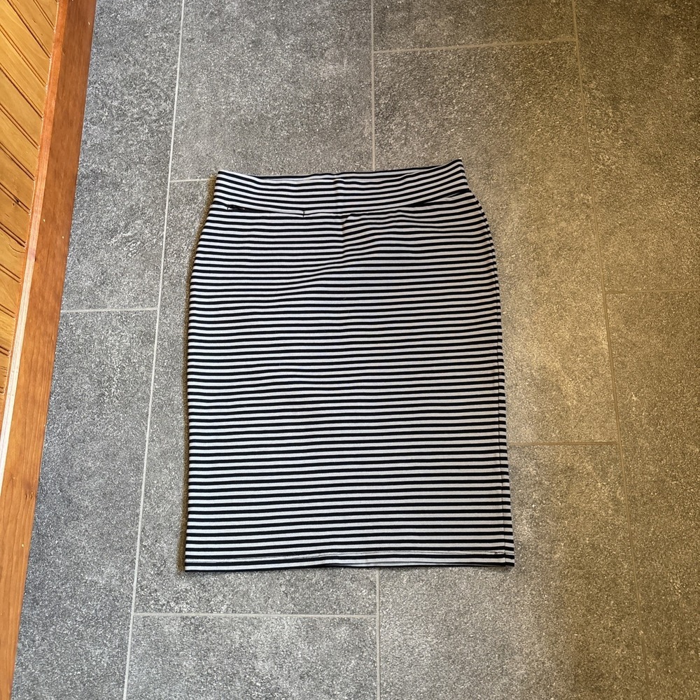 Toad&Co Womens Gray And Black  Striped Transita Skirt Size XS